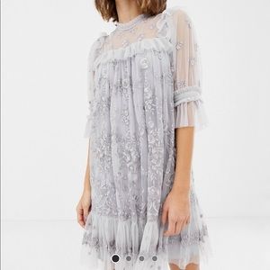 Needles and thread mini dress (black)